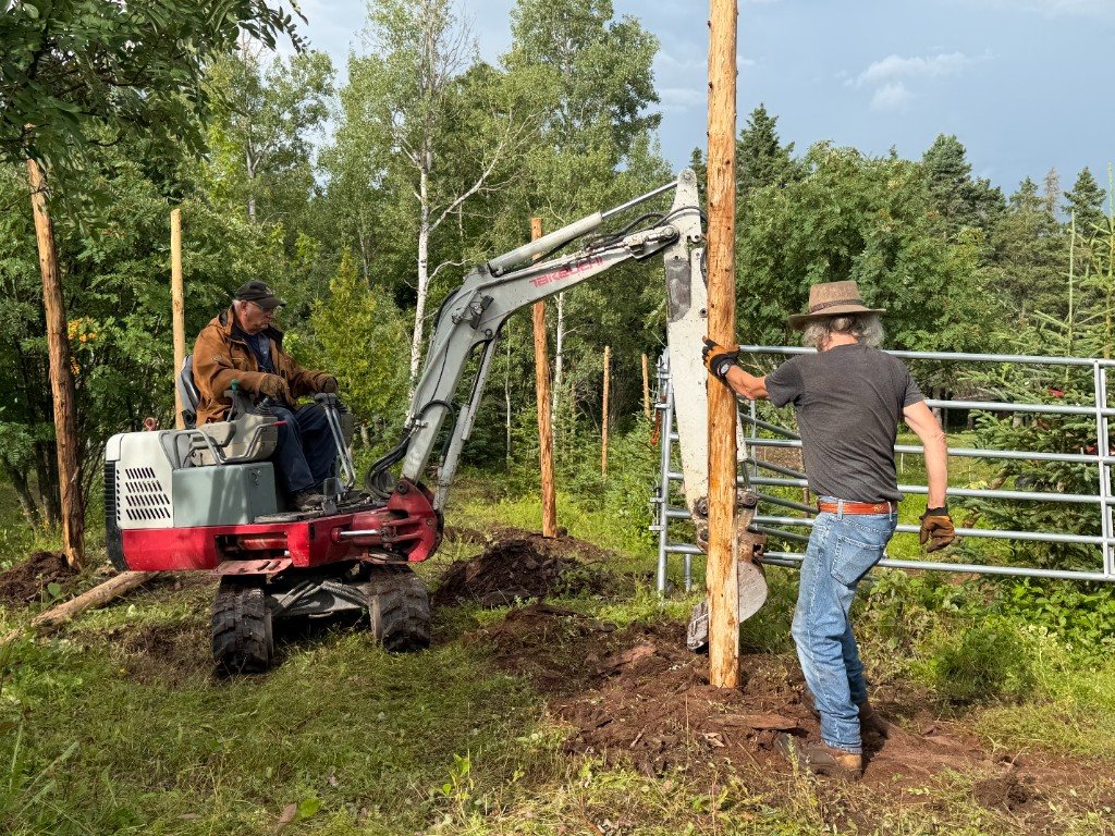 Installation de clôtures sécuritaires pour le Sanctuaire Mustang au Bas-Saint-Laurent